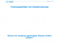 lacus-clean-water.at Webseite Vorschau