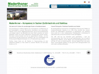 maderthoner-maschinenbau.de Webseite Vorschau