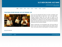 ulis-neworleansjazzband.de Webseite Vorschau