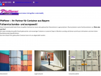 pfefferer-container.de Webseite Vorschau