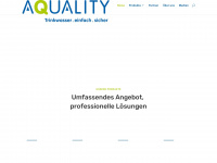aquality-ag.ch Webseite Vorschau