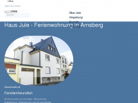 fewo-haus-jule-arnsberg.de Webseite Vorschau