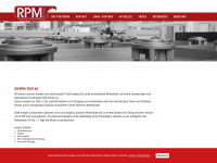 rpm-tech.ch Webseite Vorschau