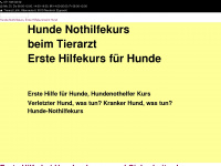hunde-nothilfekurs.ch Webseite Vorschau