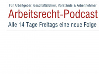 arbeitsrecht-podcast.de Webseite Vorschau