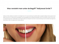 hollywood-smile.org Webseite Vorschau