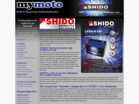 shido-batterien.de Webseite Vorschau