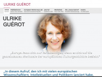 ulrike-guerot.de Webseite Vorschau