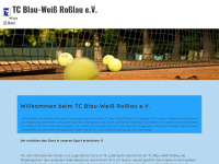 tennis-rosslau.de Webseite Vorschau