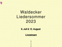 waldecker-liedersommer.de Webseite Vorschau