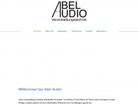 abel-audio.de Webseite Vorschau