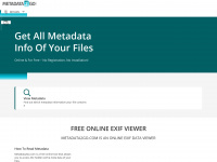 metadata2go.com Webseite Vorschau