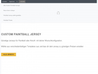 custom-paintball-jersey.de Webseite Vorschau