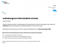 onlinekongress-fruehekindheit.ch Webseite Vorschau