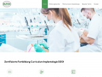 curriculum-implantologie-dzoi.de Webseite Vorschau