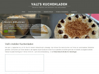 valis-kuchenladen.de Webseite Vorschau
