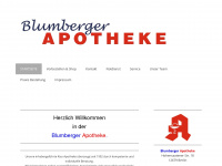 blumbergerapotheke.eu Webseite Vorschau