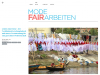 modefairarbeiten.de Webseite Vorschau