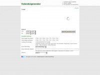kalendergenerator.info Webseite Vorschau