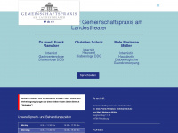 gemeinschaftspraxis-am-landestheater.de Webseite Vorschau