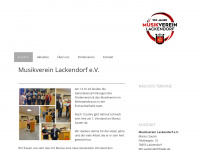 musikverein-lackendorf.de Webseite Vorschau