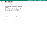 zahnaerztin-saleh.de Webseite Vorschau