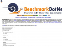 benchmarkdotnet.org Webseite Vorschau
