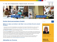 emilia-seniorenresidenz.de Webseite Vorschau