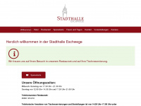 stadthalleesw.de Webseite Vorschau