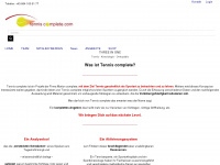 tenniscomplete.com Webseite Vorschau