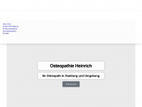 osteopathiepraxis-heinrich.de Webseite Vorschau