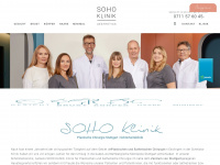 soho-klinik.de Webseite Vorschau
