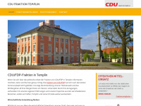 cdu-fraktion-templin.de Webseite Vorschau