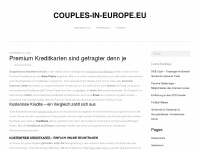 couples-in-europe.eu Webseite Vorschau