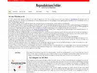 reproduktionsfehler.de Webseite Vorschau