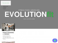 evolution-fit.ch Webseite Vorschau
