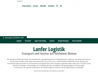 lanfer-logistik.com Webseite Vorschau
