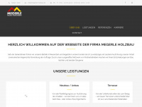 megerle-holzbau.de Webseite Vorschau