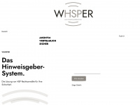 whisper.law Webseite Vorschau