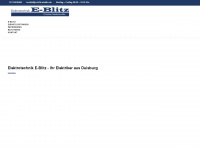 e-blitz-elektro.de Webseite Vorschau