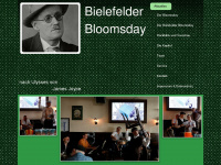 bloomsday-bielefeld.de Webseite Vorschau