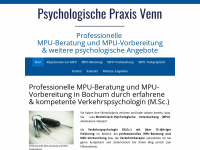 psychologische-praxis-venn-mpu.de Webseite Vorschau