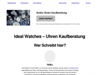 idealwatch.de Webseite Vorschau