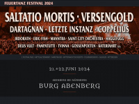 feuertanz-festival.com Webseite Vorschau