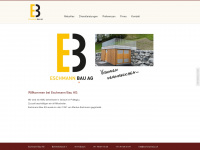 eschmannbau.ch Webseite Vorschau