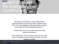 karohealthcare.dk Webseite Vorschau