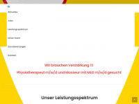 müller-physio.de Webseite Vorschau