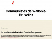 communisteswalloniebruxelles.org Webseite Vorschau