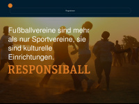 responsiball.org Webseite Vorschau