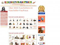 kuscheltier-kaufhaus.de Webseite Vorschau